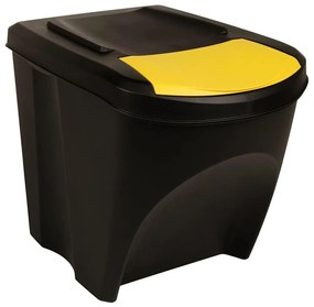 Caixotes do lixo empilháveis 4 pcs 100 L antracite