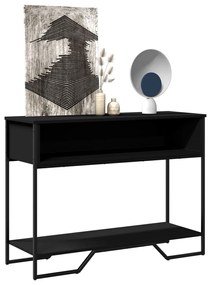 Mesa consola 100x35x74,5 cm derivados de madeira preto