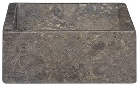 Lavatório 45x30x12 cm mármore cinza brilhante