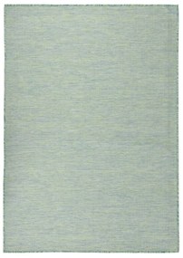 Tapete de tecido plano para exterior 200x280 cm turquesa