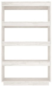 Estante/divisória 80x35x135 cm madeira de pinho maciça branco