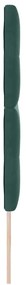 Cabeceira LED vidaXL Verde Escuro 100 cm Veludo