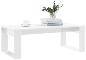 Mesa de centro 102x50x35 cm derivados madeira branco brilhante