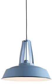 Candeeiro de suspensão vintage azul 43 cm - Living Moderno