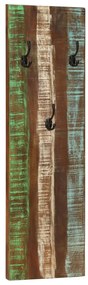 Bengaleiros parede 2 pcs 36x3x110 cm madeira recuperada maciça