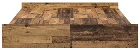 Estrado de cama com arrumação Madeira antiga 140 x 200 cm