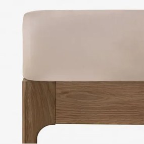 Lençol De Baixo De Algodão Percal Lesia 180 Fios Maquilhagem Leve & Cama 135/140cm (140 X 200 X 40 Cm) - Sklum