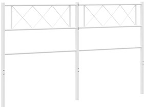 Cabeceira de cama 120 cm metal branco