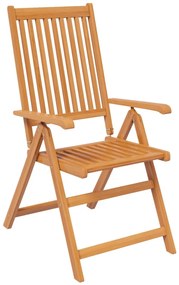 5 pcs conjunto de jantar para jardim madeira de acácia maciça