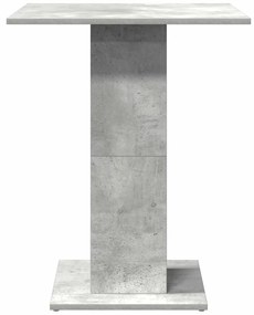 Mesa bistrô 60x60x75 cm derivados de madeira cinzento cimento