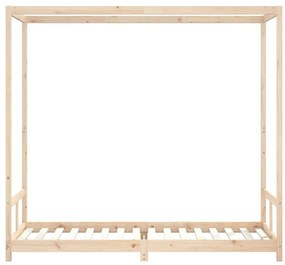 Estrutura de cama infantil 80x200 cm madeira de pinho maciça