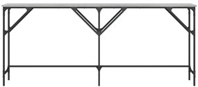 Mesa consola 180x29x75 cm derivados de madeira cinzento sonoma