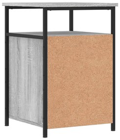 Mesas cabeceira 2 pcs 40x42x60cm deriv. madeira cinzento sonoma