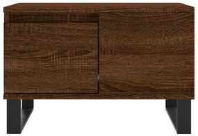 Mesa de centro 55x55x36,5cm derivados madeira carvalho castanho