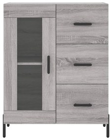 Armário alto 69,5x34x180 cm derivados de madeira sonoma cinza