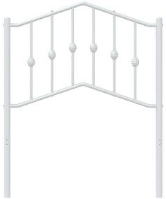 Cabeceira de cama 75 cm metal branco