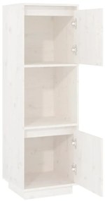 Aparador alto 38x35x117 cm pinho maciço branco