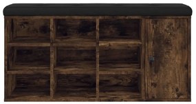 Banco sapateira 102x32x50 cm derivados madeira carvalho fumado