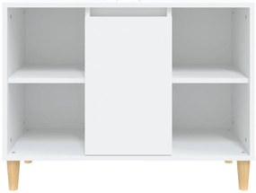 Armário de lavatório 80x33x60 cm derivados de madeira branco