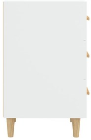 Mesa de cabeceira 40x40x66 cm derivados de madeira branco