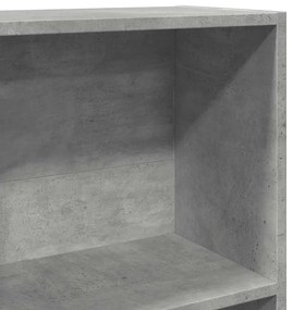 Estante 40x24x176 cm derivados de madeira cinzento cimento