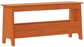 Banco de corredor 100x28x45 cm pinho maciço castanho cera