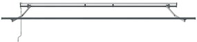 Toldo Retrátil Automático Verde e Branco 450x350 cm