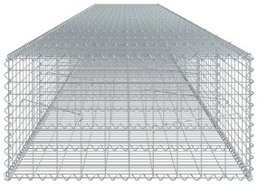 Cesto gabião com cobertura 800x100x50 cm ferro galvanizado