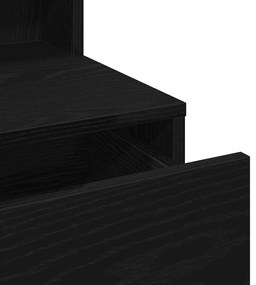 Mesa de Maquiagem com Espelho e Luzes LED Carvalho Preto Madeira Engen