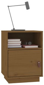 Mesas de cabeceira 2 pcs 40x34x55 cm pinho maciço castanho mel