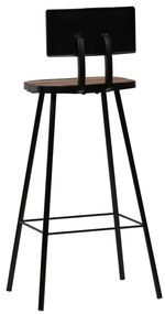 Bancos de bar 4 pcs madeira recuperada maciça