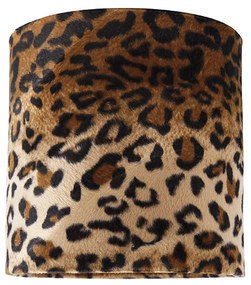 Abajur veludo design leopardo 20/20/20 ouro dentro Clássico / Antigo