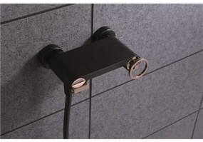 Torneira de duche preto ouro rosa Olimpo