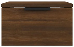 Mesa de cabeceira de parede 34x30x20 cm cor carvalho castanho