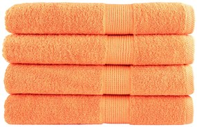 Toalhas de sauna premium SOLUND 4pcs 80x200 cm 600 gsm laranja