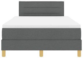 Cama Box com Colchão Cinza Escuro 120x200 cm Tecido
