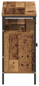 Armário para pia de banheiro vidaXL Madeira Velha 80x30x60 cm Madeira