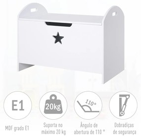 Design da caixa de armazenamento do organizador de brinquedos para crianças com segurança de amplo espaço 62x40x46.5cm 11kg