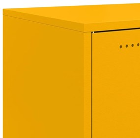 Aparador 100,5x39x72 cm aço amarelo mostarda