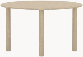 Mesa de jantar oval com efeito madeira Hilo, 130 x 110 cm