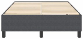 Cama Box Spring vidaXL Cinza Escuro Pequeno Duplo Tecido Corduroy