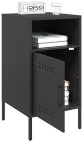 Mesa de cabeceira 36x39x68 cm aço preto