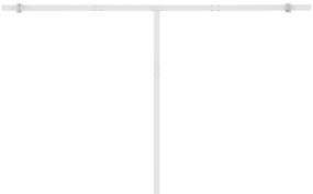 Toldo autom. LED e sensor de vento 450x300 cm laranja/castanho