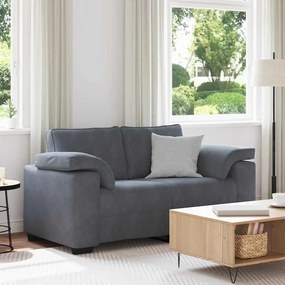 vidaXL Sofá-luvas 120 cm veludo cinzento-escuro