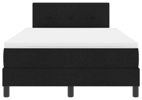 Cama Box com Colchão Preta 120x190 cm Tecido