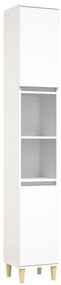 3 pcs conjunto móveis casa de banho derivados de madeira branco