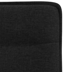 Cadeiras de jantar 2 pcs tecido preto