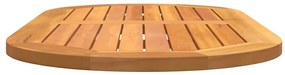 Tampo de Mesa 100x50x2.2 cm Oval de Madeira Maciça de Acácia