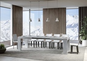 Mesa jantar sala, cozinha extensível Roxell 90x180 extensível 284 cm Cinza betão