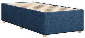 Estrutura de cama sem colchão 90x190 cm tecido azul